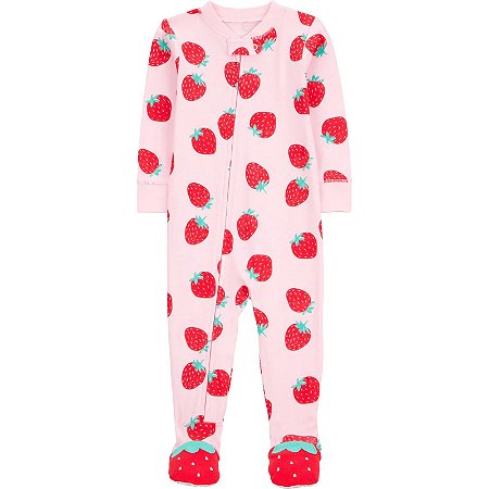 PIJAMA MACACÃO DE BEBÊ CARTER'S CHILD OF MINE COM PEZINHOS E ZÍPER