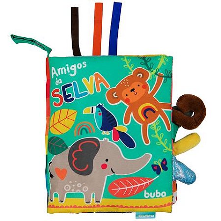 Livrinho de Atividades Sensorial Buba - Tecido (3m+)