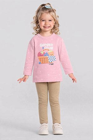 Conjunto Infantil Menina Frutinhas em Moletom Peluciado Brandili