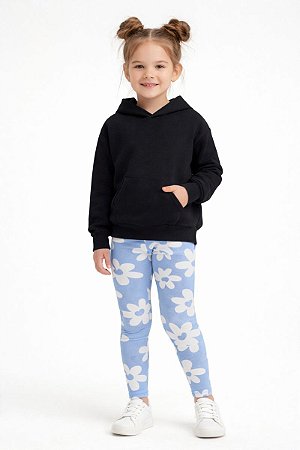 Calça Legging Infantil Menina Estampada em Molecotton Brandili