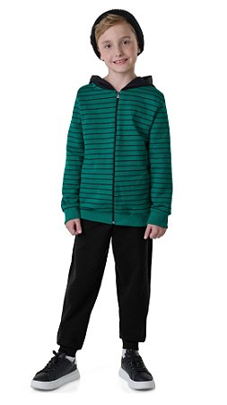 Calça Moletom Infantil Menino 100% Algodão com Bolso e Cordão