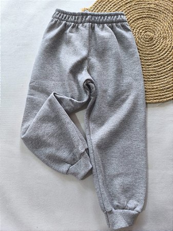 CALÇA EM MOLETOM FELPADO PENTEADO