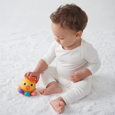 Brinquedo Polvo de Atividades Interativo – Estímulo Sensorial e Motor 360°