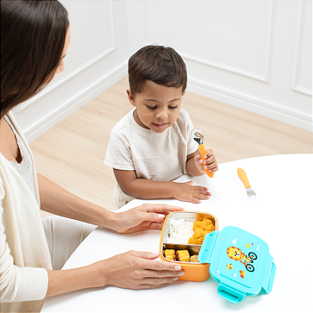 Lancheira Bento Box Infantil Buba Zoo Leão