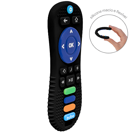 Mordedor de Silicone Controle Remoto Buba – Macio e com Texturas