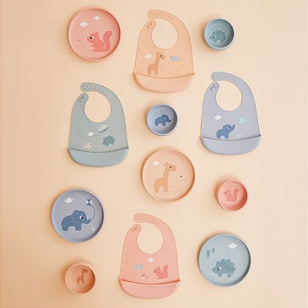 Bowl Infantil em Silicone com Ventosa Buba Cloudy 350ml - +6m