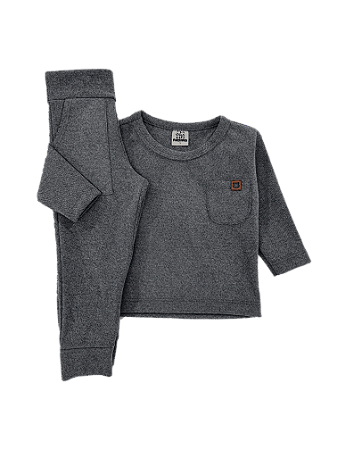 Conjunto Menino em Malha Toque Peletizado e Elastano – Conforto e Estilo Moderno