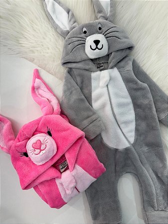 Macacão Infantil em Fleece Soft – Fantasia de Bichinhos Conforto Total