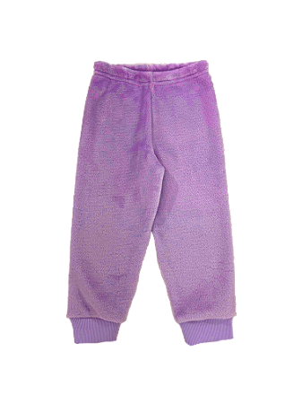 Calça Infantil Fleece Avulsa com Punho Ribana