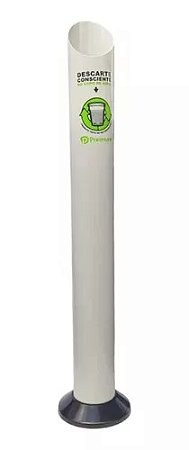 LIXEIRA DESCARTE DE COPO BRANCO PREMISSE