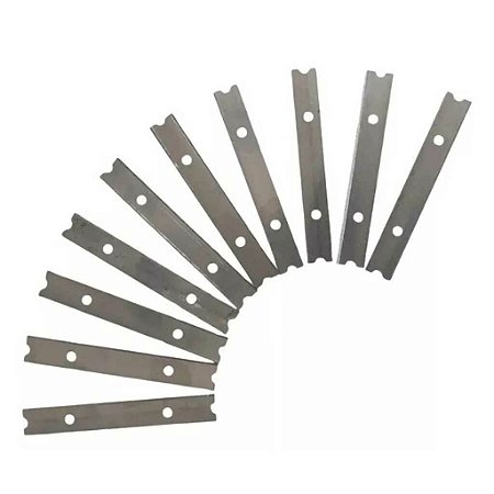 KIT 10 LÂMINAS P/ RASPADORES MULTIUSO VIDROS E PISOS