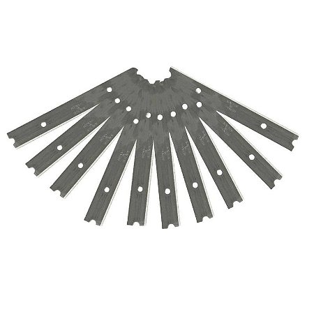 KIT 10 LÂMINAS P/ RASPADORES MULTIUSO VIDROS E PISOS