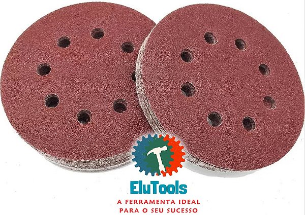 18 Disco De Lixas Variadas Velcro 125mm 5 polegadas, 2 De Cada Grão.