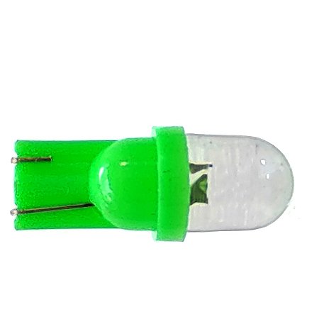 Lâmpada automotiva T10 pingão VERDE led farolete teto luz de placa MOTO