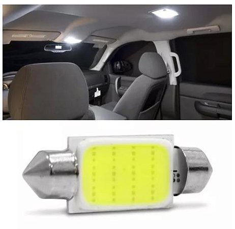 Torpedo Led Cob 39 mm Luz Teto porta luvas placa