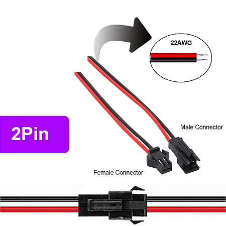 Conector De Engate Rápido 2 vias Macho Fêmea