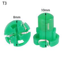 Lâmpada T3 COB VERDE 12v para painel automotivo 12v