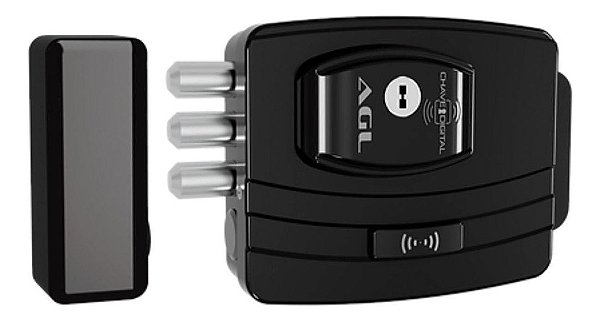 Agl Fechadura Elétrica Ultra Magic Card Wifi Smart Completa