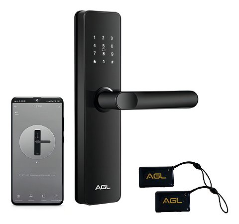 Fechadura Digital Eletronica Agl H20 Wifi App Senha Tag