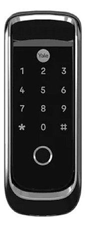 Fechadura Digial Sobrepor YBL410B Preto Bio/Bluetooth