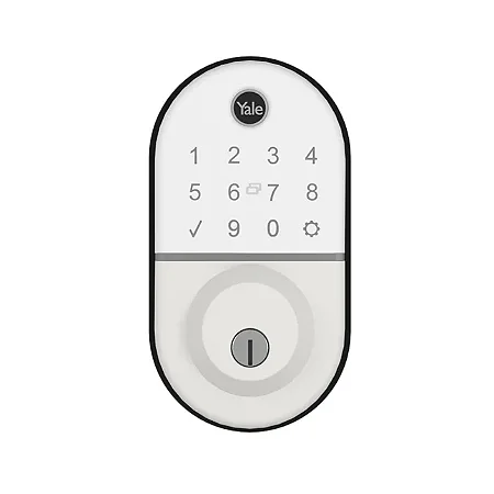 Fechadura Digital Compact Rolete Biometria e Senha Branca