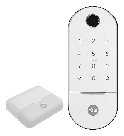 Combo Fechadura Digital Para Porta de Correr Lia Bp Wifi Hub