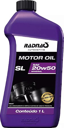 Óleo Para Motor Radnaq 20w50 Mineral Sl Original