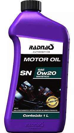 Óleo Para Motor Radnaq 0w20 Sn Sintético original
