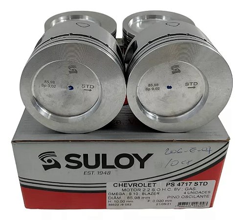 Jogo De Pistão Gm S10/ Omega/ Vectra/ Blazer 2.2 - 050