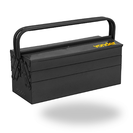 Caixa De Ferramentas Metálica Com 5 Gavetas 50cm Capacidade 25kg Vonder Preto