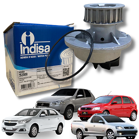 Bomba D'água Fiat 1.8 8v Palio Chevrolet 1.8 8v Corsa Montana Indisa