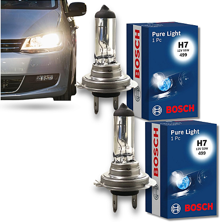 Par Lâmpadas H7 Farol De Milha, Alto, Baixo 55w 12v Bosch