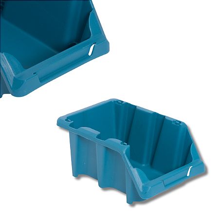 Gaveteiro De Plástico Azul N° 3 8cmx10,4cmx17,6cm Vonder