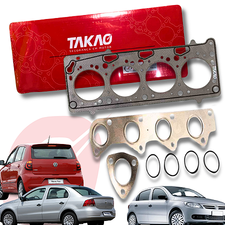 Jogo de Juntas Superior Vw Ea111 Power Mi At 1.0 8v Gol, Fox, Voyage Sem Retentor Takao