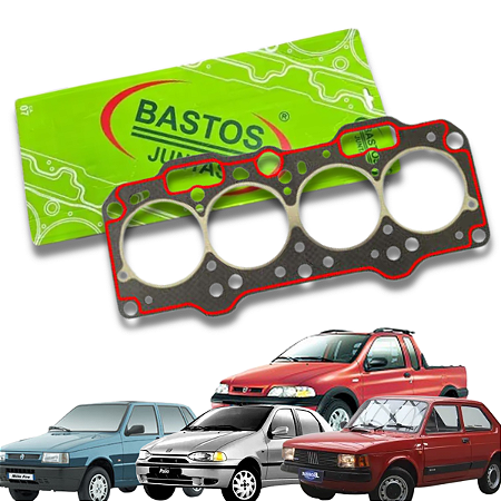 Junta de Cabeçote Fiat Fiasa 1.0 1.3 1.5 8v Uno, Strada, Siena, Palio, Fiorino Bastos