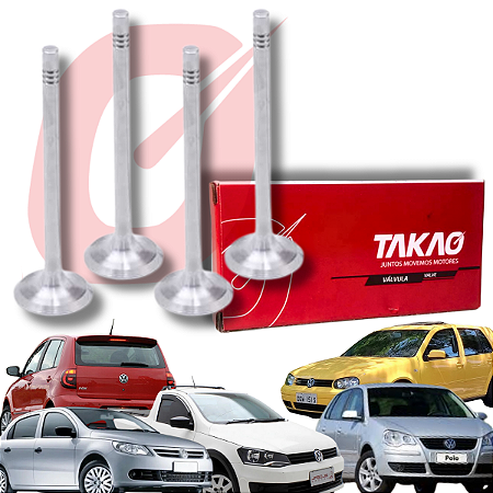 Válvula Escape Vw Ea111 Power 1.6 8v Gol, Fox, Voyage, Saveiro, Polo, Golf 28x6x99,18 Takao