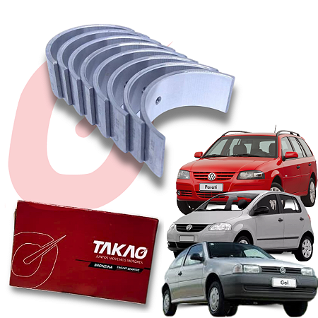 Bronzina de Biela Vw Mi At 1.0 8v Até 2008 Gol Fox Parati Takao