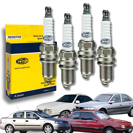 Jogo Vela de Ignição Gm 1.6 1.8 2.0 2.2 16v Astra Vectra Zafira Magneti Marelli