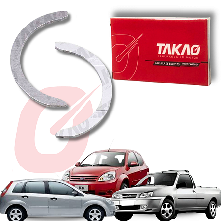 Arruela Encosto Ford Zetec Rocam Endura 1.0 1.3 1.6 8v Ka Courier Fiesta Takao