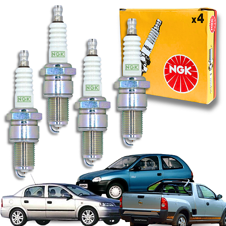 Jogo Vela De Ignição Gm 1.0 1.4 1.6 1.8 2.0 Corsa Celta Vectra Astra Montana Ngk