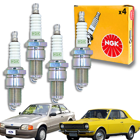 Jogo Vela De Ignição Ford Ap 1.6 1.8 2.0 8v Escort Corcel Pampa Ngk