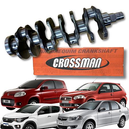 Virabrequim Fiat Fire / Evo 1.0 8/16v Uno Palio Siena Mobi NOVO Crossman