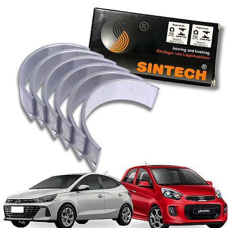 Bronzina Biela Hyundai Kia 1.0 12v 3cil Aspirado Hb20 Picanto Sintech