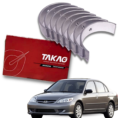 Bronzina de Biela Honda Civic 1.7 16v 2000 a 2006 Takao