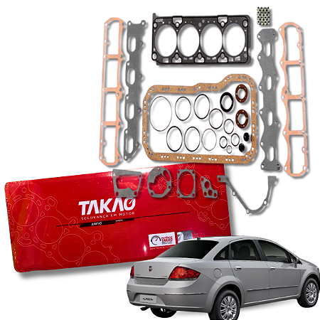 Jogo de Juntas Completo Fiat Linea 1.9 16v Sem Retentor Traseiro Takao