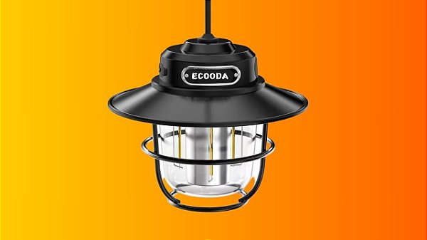 Mini Lampião Retrô Recarregável USB ECOODA (com aba)