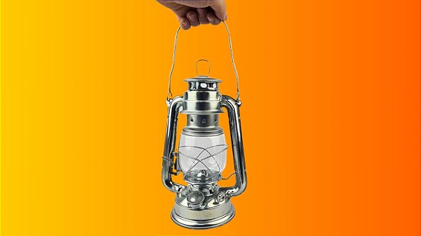Lampião a Querosene Zincado Kala – Tradicional, Decorativo e Resistente