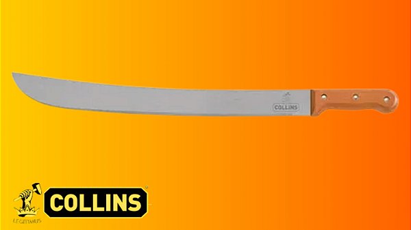 Facão Collins 18″ para Mato – Lâmina em Aço SAE 1074 com Cabo de Madeira