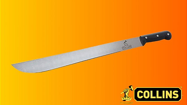 Facão Collins 22″ com Cabo Antiderrapante de Polipropileno – Corte Preciso para Jardim e Cultivo