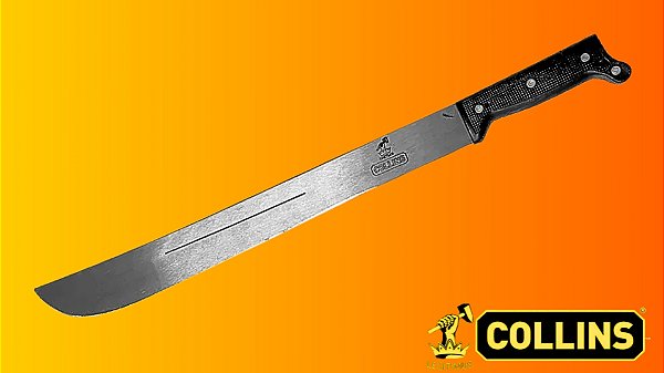Facão Collins 16″ com Cabo em polipropileno – Corte Seguro para Mato e Jardinagem